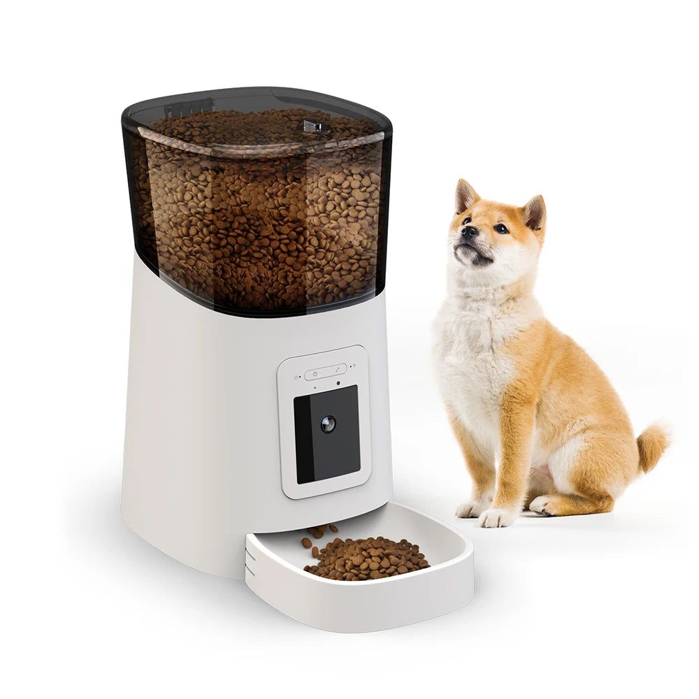 6L Intelligent Wi-Fi Automatic Pet Feeder for Cats and Dogs with APP Timer and Smart Food Dispensing System
