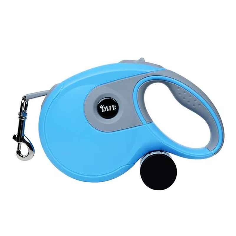 Premium 8M Dog Leash Retractable Automatic Medium Large Pet Leash and Poop Bag with Removable Holder Pet Supplies Lead