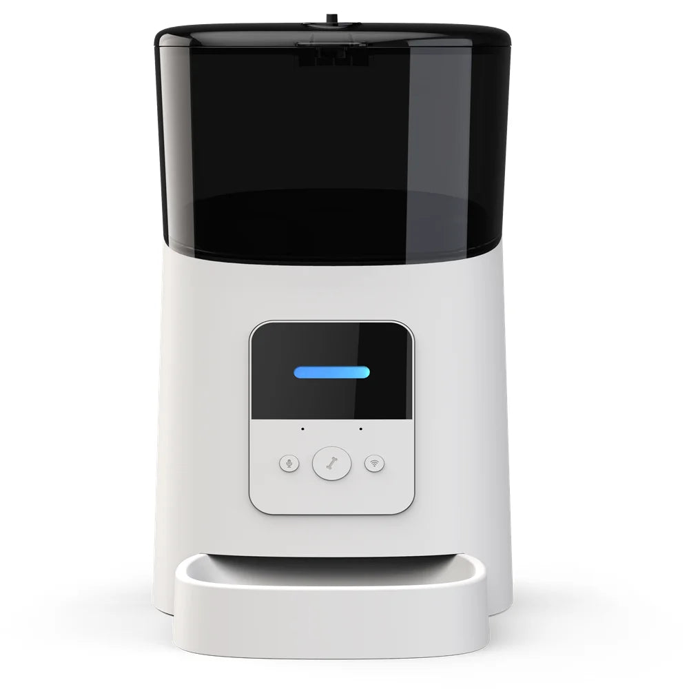 6L Intelligent Wi-Fi Automatic Pet Feeder for Cats and Dogs with APP Timer and Smart Food Dispensing System