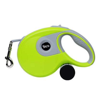 Premium 8M Dog Leash Retractable Automatic Medium Large Pet Leash and Poop Bag with Removable Holder Pet Supplies Lead