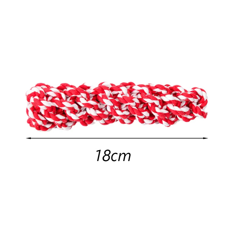 1Pcs Bite Resistant Pet Dog Chew Toys for Small Dogs Cleaning Teeth Puppy Cat Rope Knot Ball Toy Playing Mascotas Accessories