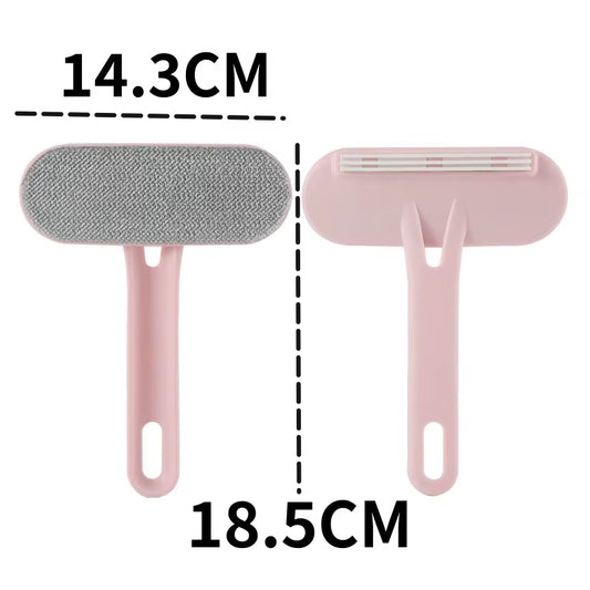 Cat Brush Pet Hair Remover Double-Sided Cat Hair Brush Pet Grooming Dog Brushes Sofa Wool Scraper Wool Collector Pet Accessories