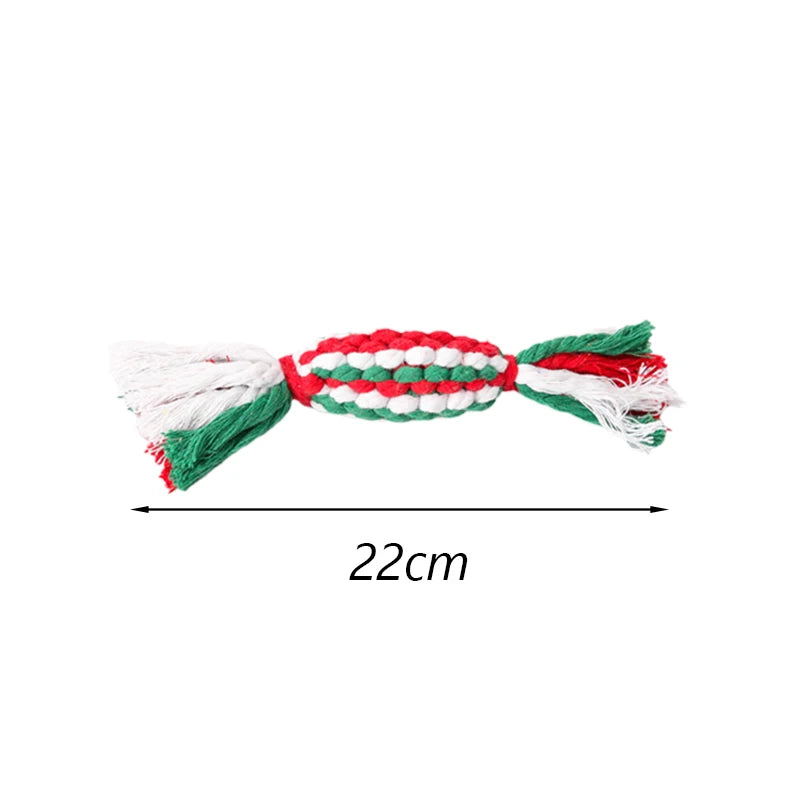 1Pcs Bite Resistant Pet Dog Chew Toys for Small Dogs Cleaning Teeth Puppy Cat Rope Knot Ball Toy Playing Mascotas Accessories