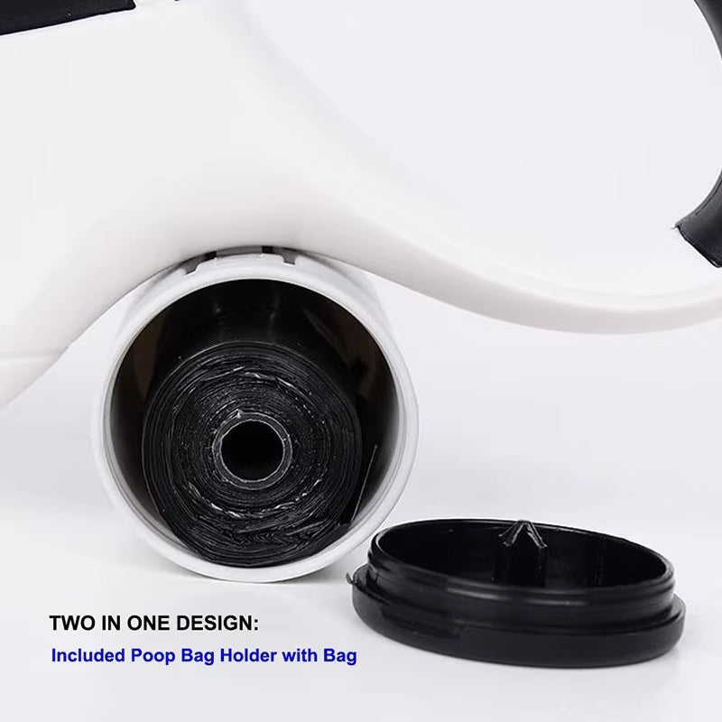 Premium 8M Dog Leash Retractable Automatic Medium Large Pet Leash and Poop Bag with Removable Holder Pet Supplies Lead