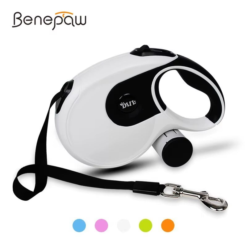 Premium 8M Dog Leash Retractable Automatic Medium Large Pet Leash and Poop Bag with Removable Holder Pet Supplies Lead